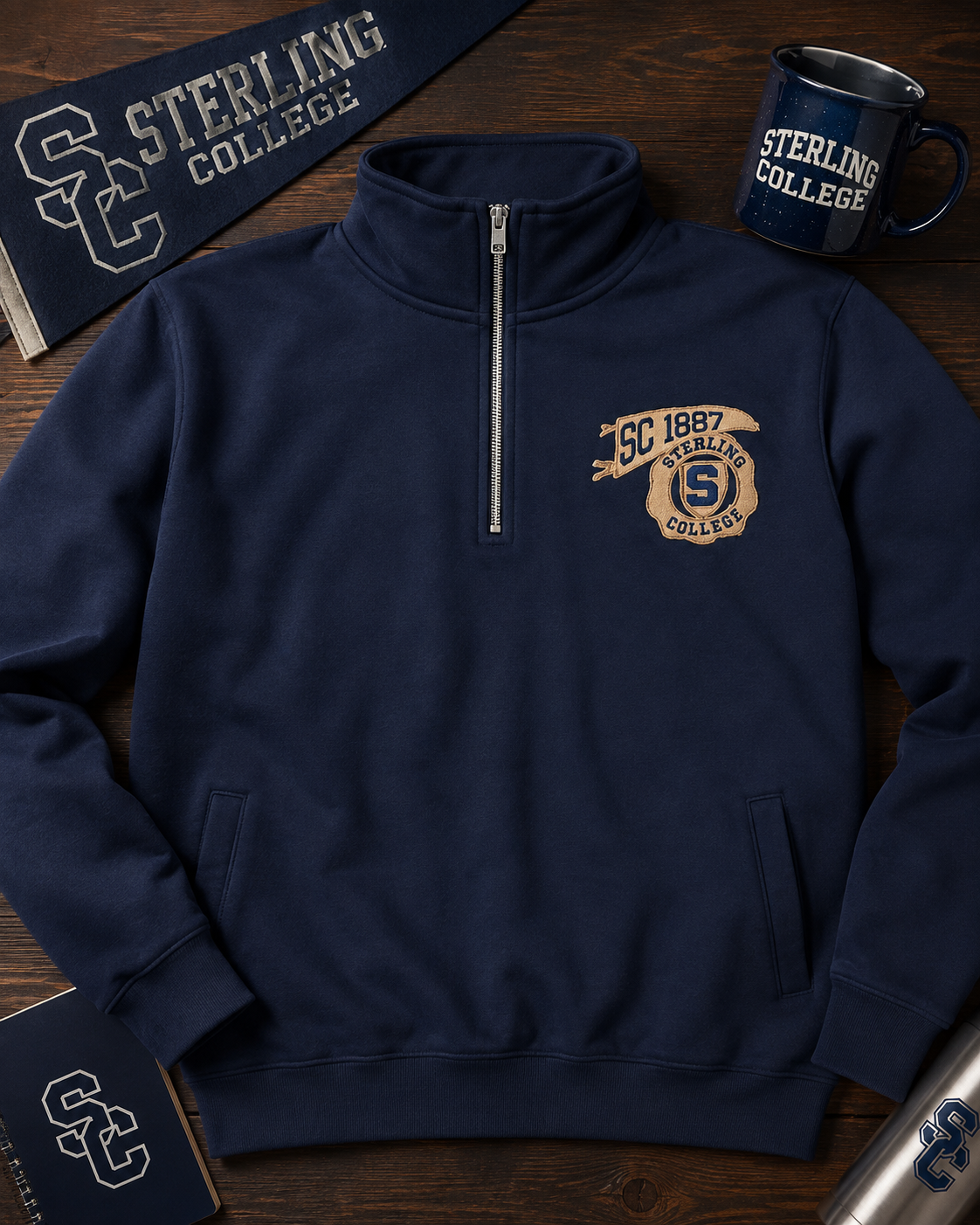 SC 1/4 Zip with Patch