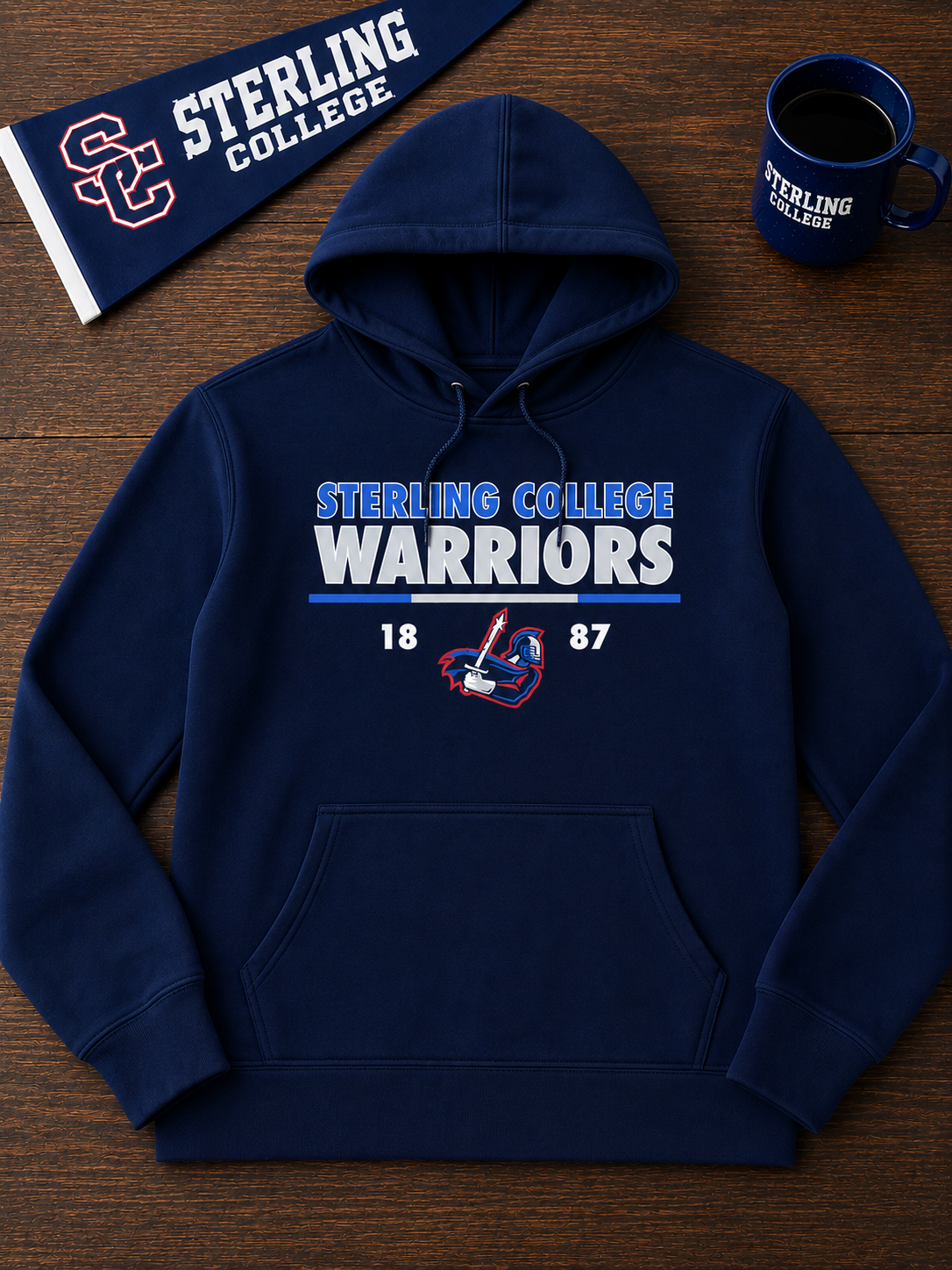 SC Women's Navy Hoodie-NEW