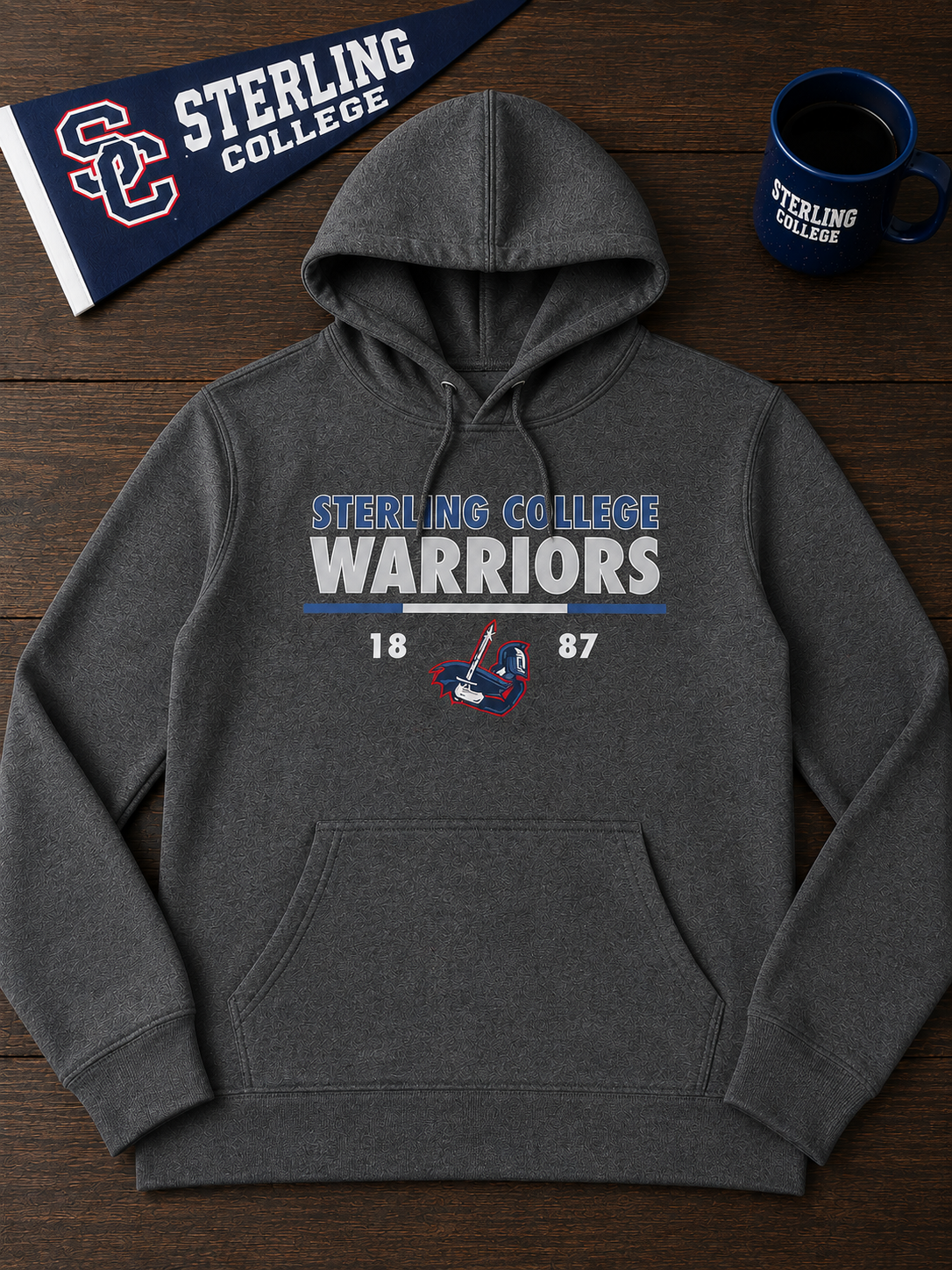 SC Women's Dark Heather Hoodie-NEW