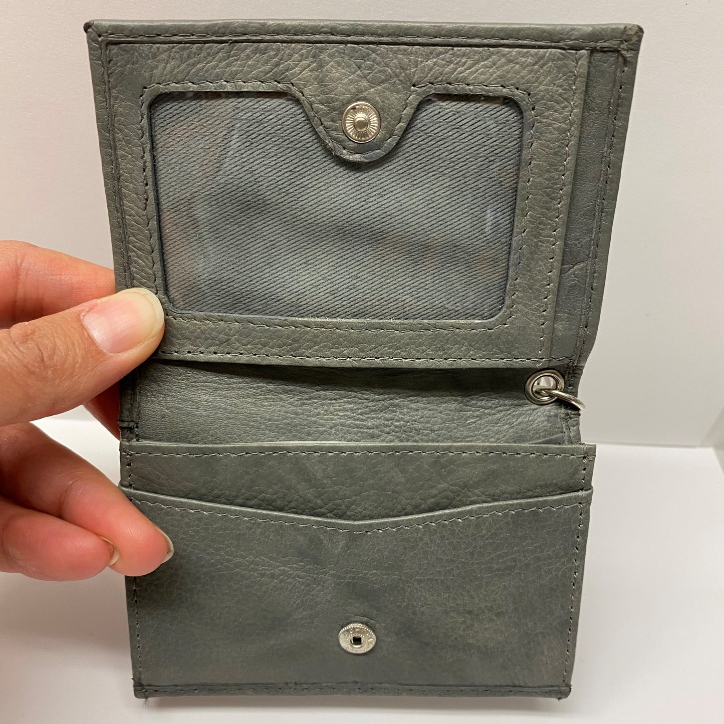 Leather Snap ID Holder