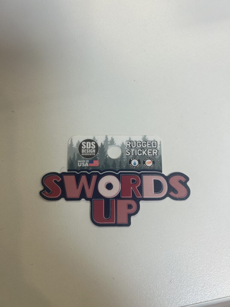 Swords Up Sticker
