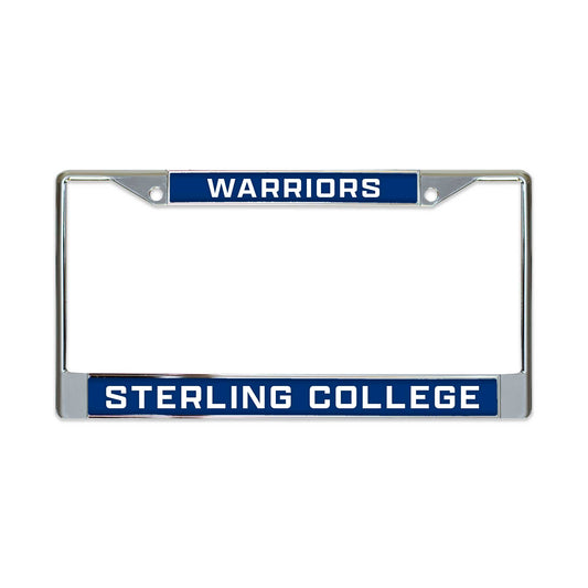 Warrior Metal License Plate Cover