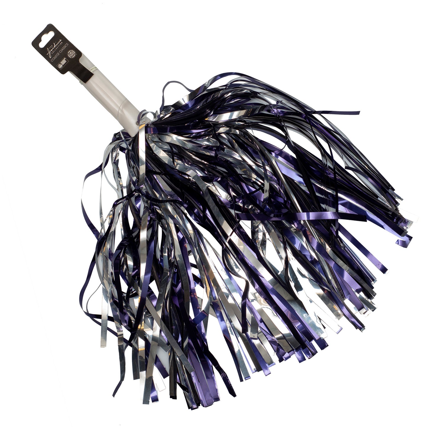 Shimmer Poms Navy/Silver