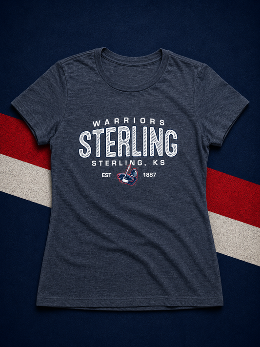 Freedom Wear Sterling Warriors Women's Navy Tee