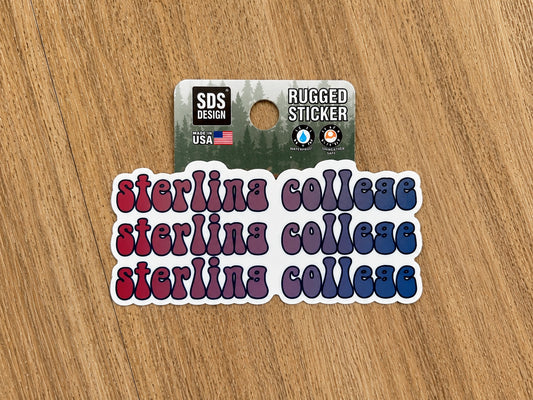 Sterling College 3x Bubble Rugged Sticker