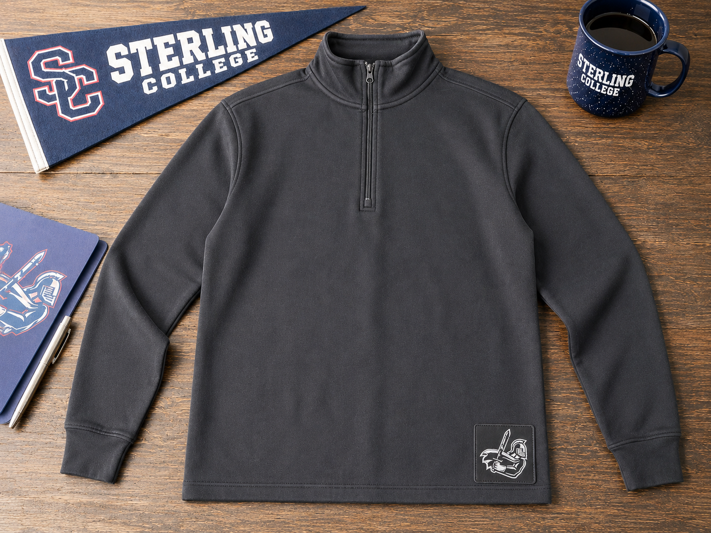 Women's 1/4 Zip with Warrior Patch