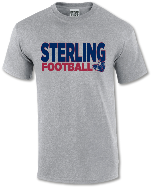 Sterling Football Tee Grey