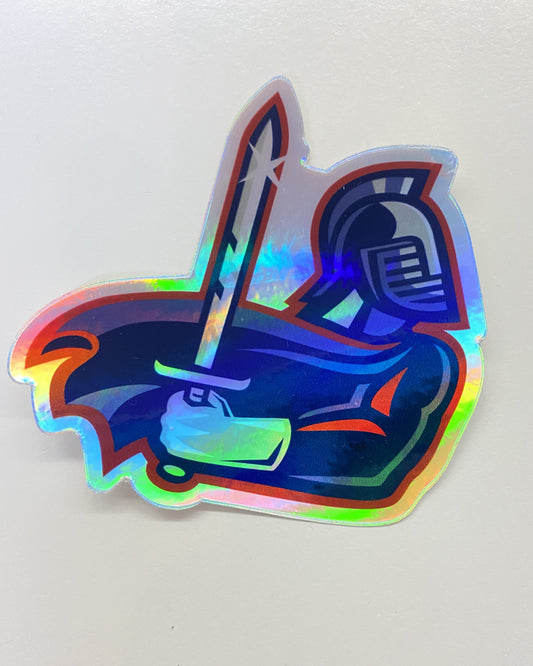 Holographic Warrior Sticker