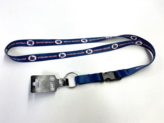 Navy Clip Lanyard