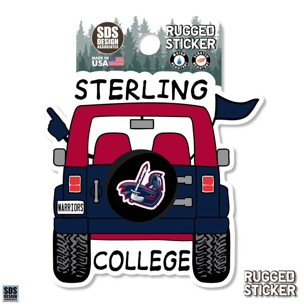 Cartoon Jeep Sticker