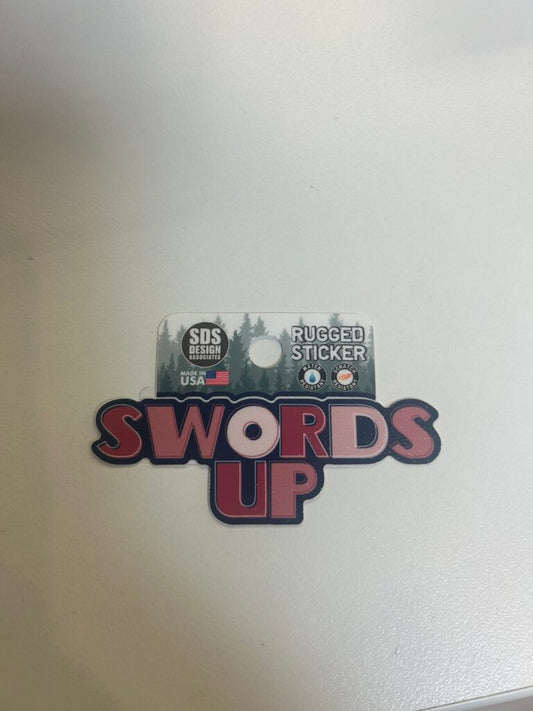 Swords Up Sticker